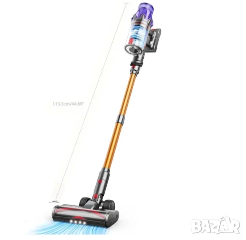 Безжична Вертикална Прахосмукачка Laresar V7, 55000Pa, LED Дисплей и Батерия - 60мин Работа 20000mAh, снимка 9 - Прахосмукачки - 51414345