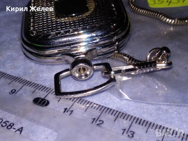 СТИЛНО ОРНАМЕНТИРАН СРЕБРИСТ ДЖОБЕН КВАРЦОВ ВИНТИДЖ МОДЕЛ ЧАСОВНИК с ВЕРИЖКА КЮСТЕК 35431, снимка 12 - Джобни - 39888024