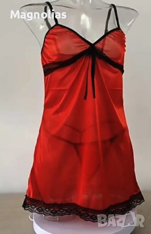 НОЩНА РОКЛЯ ОТ КОПРИЕН САТЕН БЕЗ РЪКАВИ НОЩНИЦА С V-ОБРАЗНО ДЕКОЛТЕ , снимка 3 - Други - 41589347