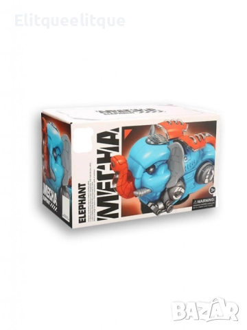 Интерактивно музикално слонче със светлини и въртене на 360°, снимка 3 - Други - 52346532