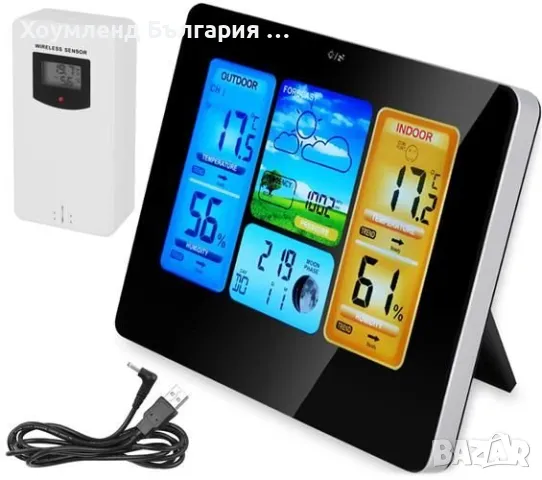 TouchScreen метеорологична станция 9в1, снимка 2 - Друга електроника - 48767635