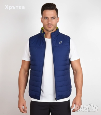 Asics Reversible Vest - Оригинален мъжки елек с две лица р-р M, снимка 2 - Якета - 52829398