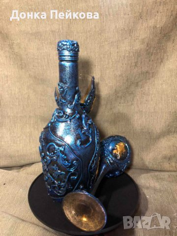 Ръчно изработен сервиз от 3 части, снимка 5 - Декорация за дома - 38506027