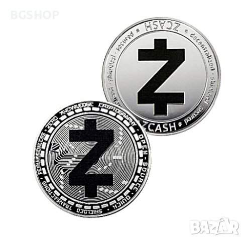  Zcash Coin / Зкеш Монета ( ZEC ) - Silver, снимка 2 - Нумизматика и бонистика - 33230618