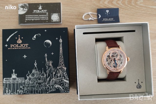 часовник Poljot International, Hermitage, автоматик - 360/500, снимка 3 - Мъжки - 43625682