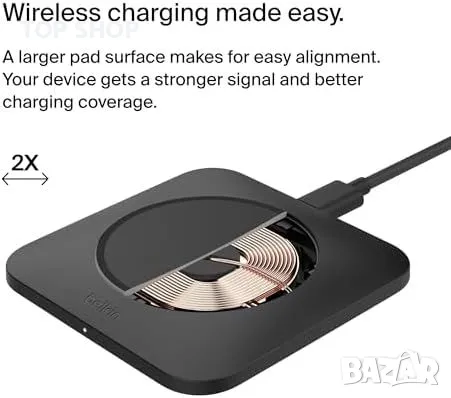 Ново Belkin 15W Бързо зарядно за iPhone Airpods телефон слушалки Apple, снимка 3 - Аксесоари за Apple - 49444665