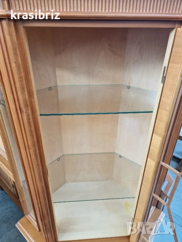 Масивна Ъглова Витрина -внос от Германия! , снимка 5 - Секции и витрини - 50640902