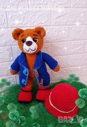 Падингтън-ръчна изработка-40см, снимка 5 - Плюшени играчки - 36919589