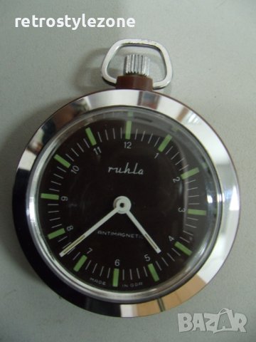 № 7273 стар джобен часовник  - Ruhla  , снимка 3 - Антикварни и старинни предмети - 43135272