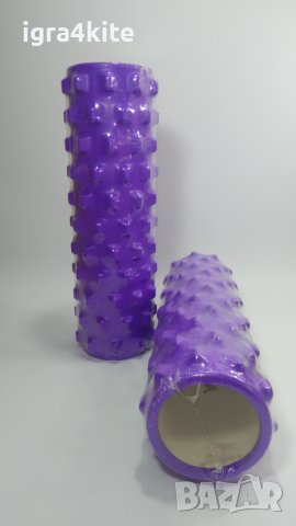 НОВ МОДЕЛ Големи Foam roller 45x14 със силно изразена структура РОЛЕР ФОУМ, снимка 3 - Йога - 40765132