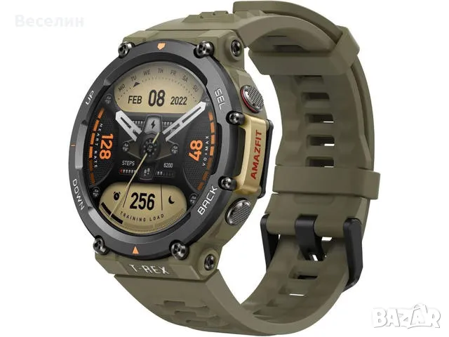 Amazfit T-Rex 2 Smart Watch - Wild Green, снимка 17 - Смарт гривни - 48974558