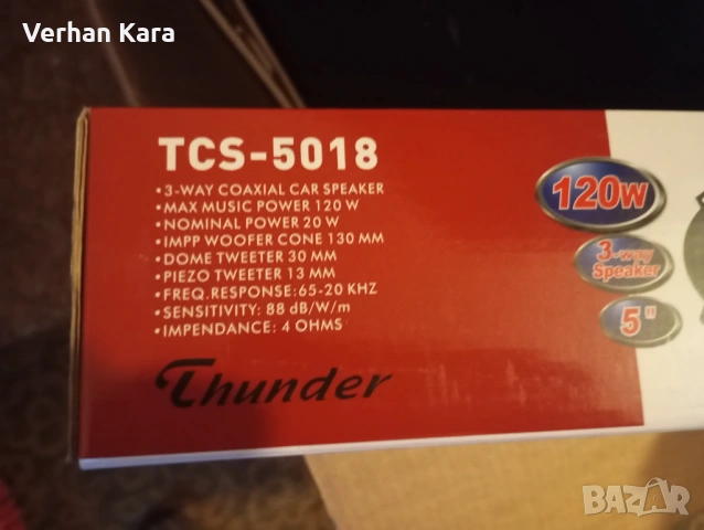 THUNDER TCS-5018 13 cm, 20 W, снимка 2 - Тонколони - 52224547
