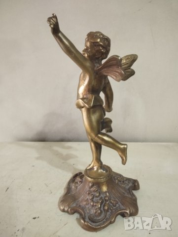 Бронзова статуетка-ангел, снимка 5 - Други ценни предмети - 43265742