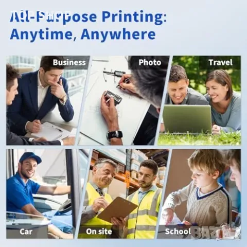 Нов JADENS Безжичен Термопринтер A4 - Съвместим с iOS, Android и Лаптоп, снимка 2 - Друга електроника - 49217042