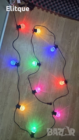 Гирлянд от крушки с цветни светлини , снимка 5 - Декорация за дома - 52903939