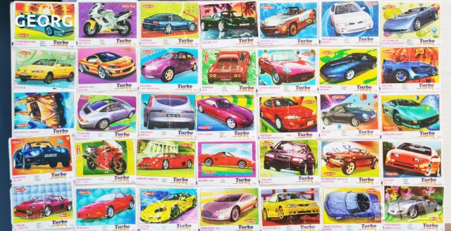 Картинки от дъвки Turbo Super, Турбо супер пълен лот 70 бр. серия (470-540), снимка 3 - Колекции - 32569760