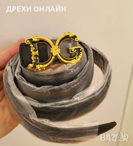 Черен колан по модел на Dolce &Gabbana , снимка 2 - Колани - 52926103
