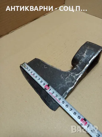 Соц Стара Ръчно Кована Брадва Номер 10. Тегло 1.400кг., снимка 9 - Антикварни и старинни предмети - 49731987