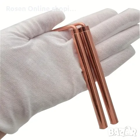 Радиестезични професионални багети от чиста мед,за откриване на вода,съкровища,кухини и др., снимка 4 - Други инструменти - 48490000