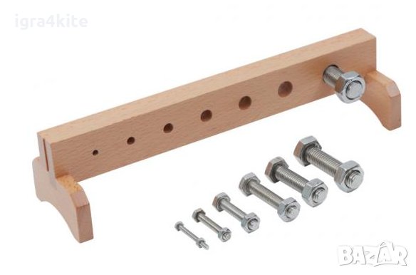 Монтесори метални гайки с болтове на дървена стойка, снимка 6 - Образователни игри - 28337906
