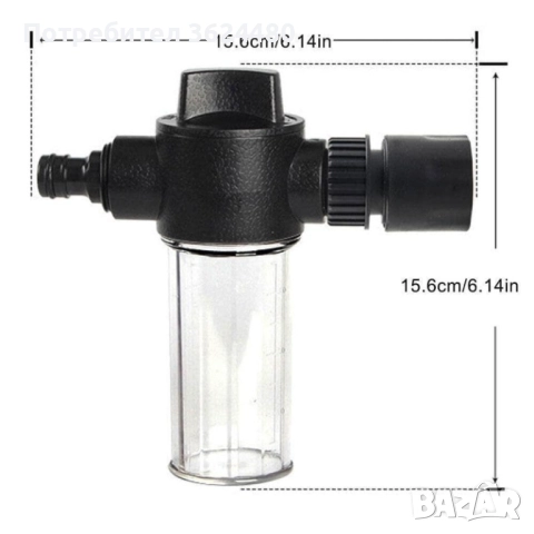 Накрайник за пяна за измиване на автомобил 4525, снимка 3 - Други стоки за дома - 52644383