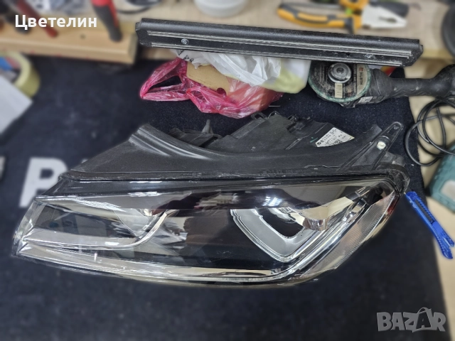 Ляв фар VW Tuareg 8P Facelift lqv far туарег 8п фейслифт , снимка 5 - Части - 52945273