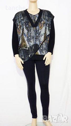 Дамска блуза- 44 и 48 размери, снимка 3 - Блузи с дълъг ръкав и пуловери - 33477170