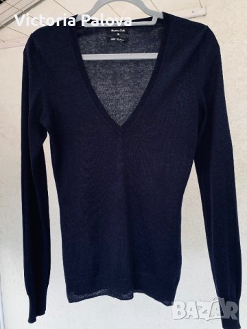 Нежна блуза MASSIMO DUTTI коприна и кашмир, снимка 8 - Блузи с дълъг ръкав и пуловери - 43484935