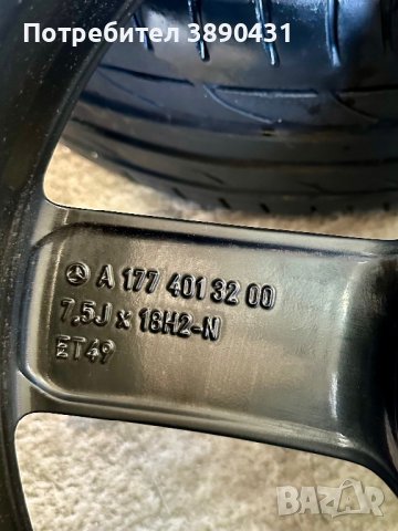 Джанти с гуми 18ц от Mercedes CLA  C118 20г, снимка 8 - Гуми и джанти - 43043650