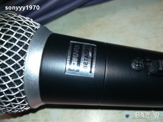 shure beta sm58s profi mic с кабел и държач 2003211950, снимка 9 - Микрофони - 32240064