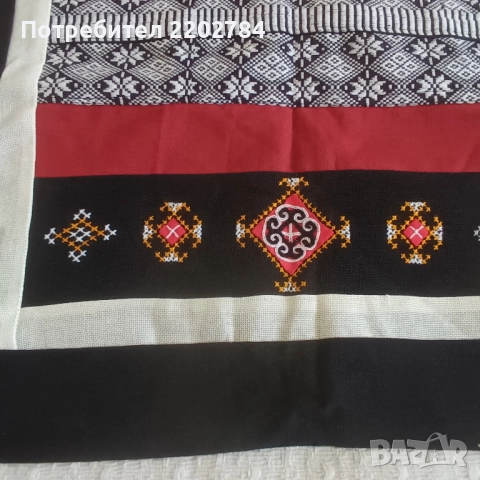 Старинни декоративни кърпа с бродерии,пано за стена, снимка 10 - Антикварни и старинни предмети - 50778534