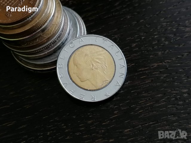 Монета - Италия - 500 лири | 1989г., снимка 2 - Нумизматика и бонистика - 28787643