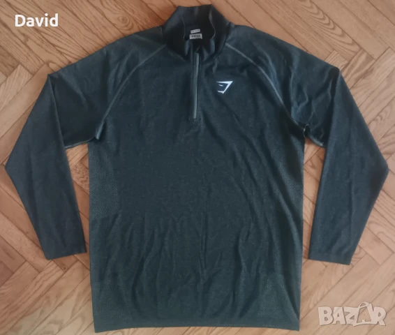 Оригинално мъжко горнище GymShark 1/4 Zip