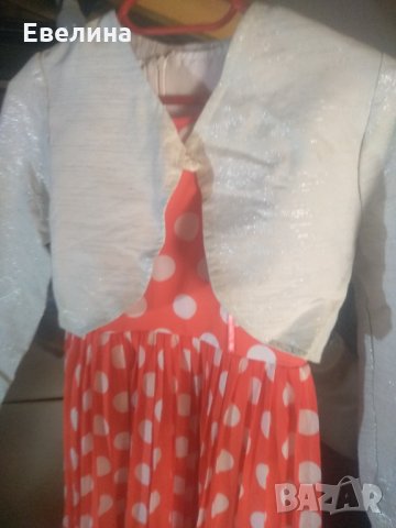 Рокля с болеро, снимка 3 - Детски рокли и поли - 28595726