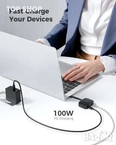 Cable Matters Преносим USB C до 2,5 Gigabit Ethernet адаптер със 100 W зареждане, снимка 4 - Кабели и адаптери - 49627444