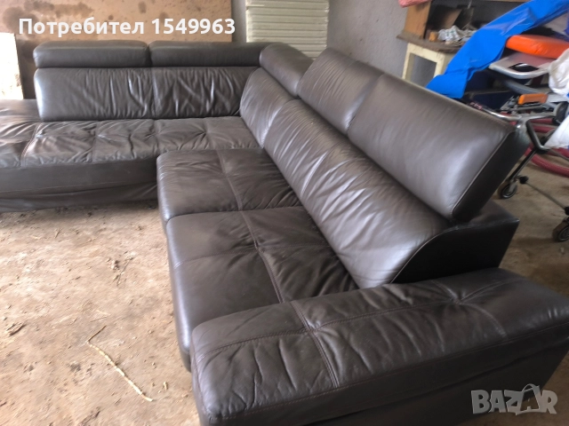 кожен диван естествена кожа , снимка 4 - Дивани и мека мебел - 52881878