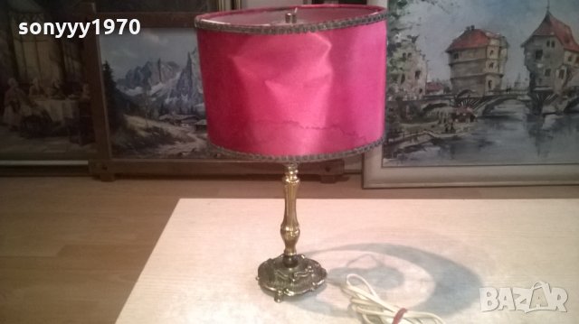 ретро лампа-антика мед/месинг-внос холандия, снимка 12 - Колекции - 28118422