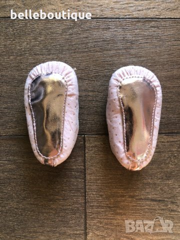 Красиви бебешки буйки за новородено момиченце Майорал Mayoral 15 номер, снимка 4 - Бебешки обувки - 32524499