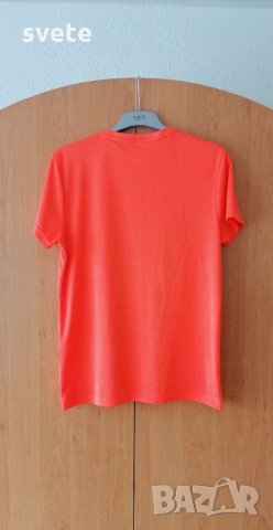Спортна оранжева тениска , снимка 2 - Тениски - 33182081
