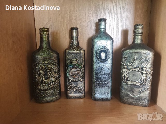 Декупажни шишета, снимка 5 - Декорация за дома - 37829857