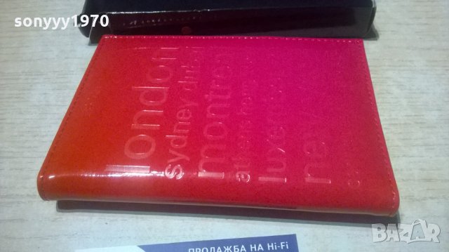 esprit platinum-red 20.5х14см-внос germany, снимка 8 - Портфейли, портмонета - 28219409