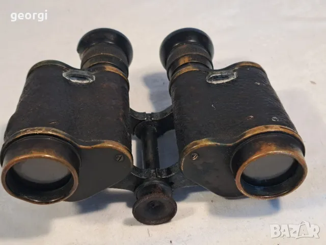 Стар немски военен бинокъл C.P. Goerz Berlin 6x30 D.R.P.       1/3