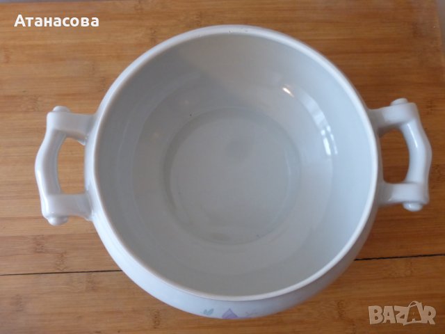 Супник Барок български порцелан Коста Йорданов Видин 1970 г, снимка 6 - Други - 43905432