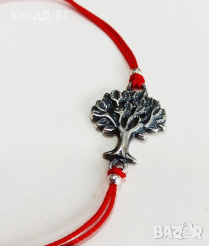 Гривнички от сребро 925 и чарвен конец против уроки, снимка 16 - Други - 28323277