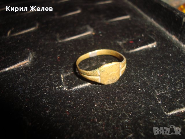 СТАРИНЕН БРОНЗОВ ПРЪСТЕН МАЙСТОРСКА ИЗРАБОТКА 21648
