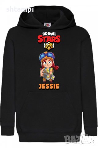 Детски Суитчър/Суитшърт Jessie 1,Brawl Stars,Игра,Подарък,Изненада,Забавление,Рожден Ден