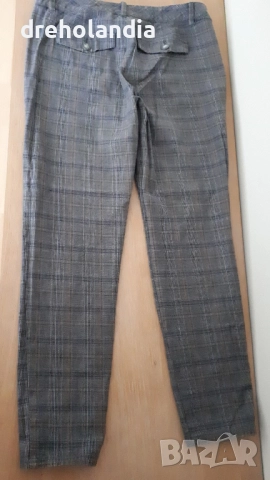 Кариран памучен панталон Esprit - L, снимка 2 - Панталони - 51736623