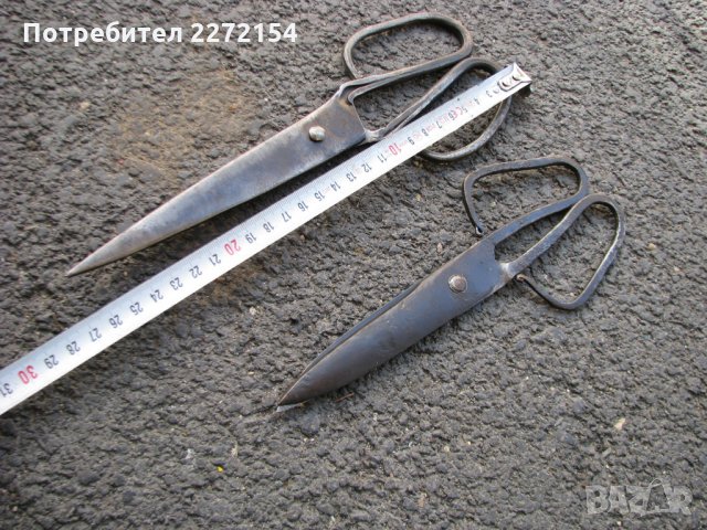 Кована ножица-19 век-2бр, снимка 2 - Антикварни и старинни предмети - 28591493