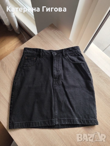  Черна дънкова пола Reserved