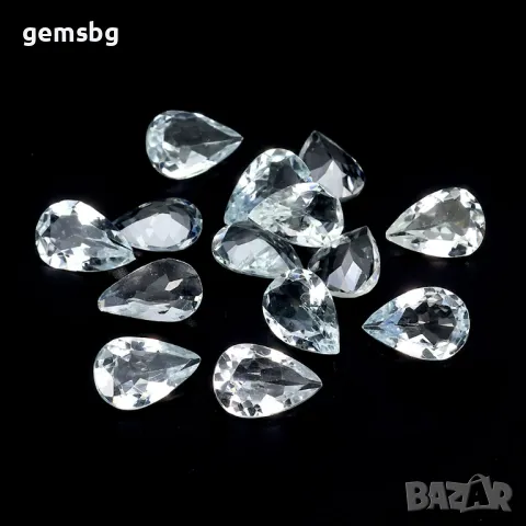 Аквамарин 6.5 х5 мм, снимка 3 - Други - 47409069